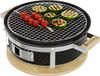 KitchenBrothers Kamado Hibachi Grill - Houtskool Barbecue - Shichirin Tafelgrill - PFAS-vrij - Ronde BBQ - Keramische Barbecue - Zwart