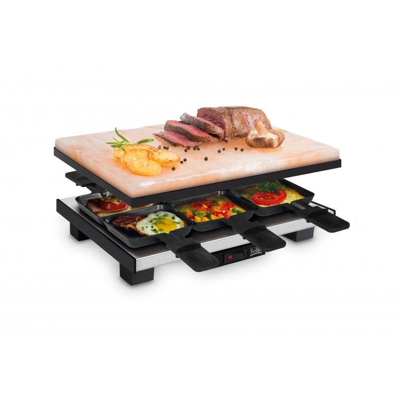 Fritel SR 3150 Raclette Grill - 1300W - Zwart/Grijs