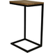White Label Table d'appoint Stan - Aspect bois - 38 x 30 x 65 cm - Naturel