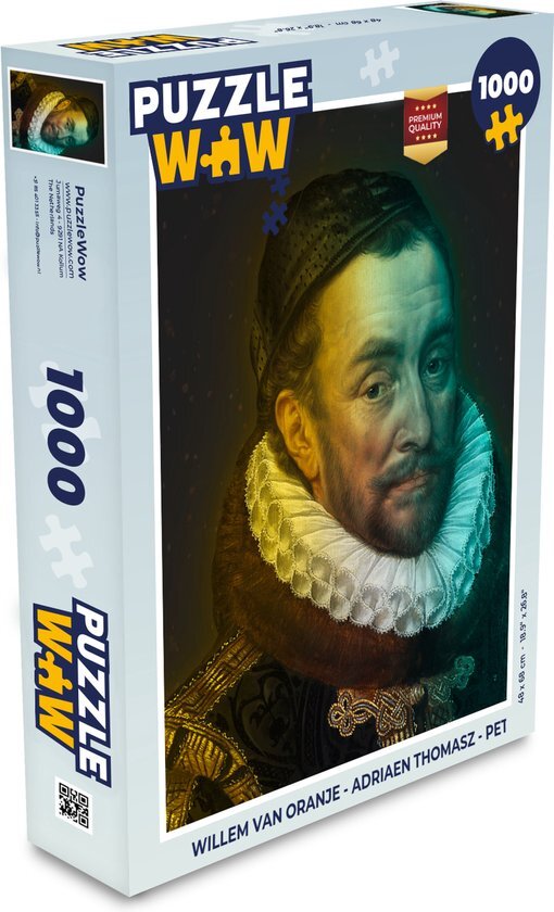 MuchoWow Puzzel Willem van Oranje - Adriaen Thomasz - Pet - Legpuzzel - Puzzel 1000 stukjes volwassenen