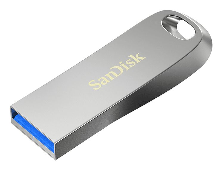 SanDisk Ultra Luxe USB Flash Drive - 256GB - USB 3.2 Gen 1 - Silver
