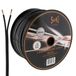 Luidsprekerkabel seki Luidsprekerkabel 2 x 0,75 mm² 100 m zwart CCA audiokabel luidsprekerkabel