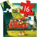 Djeco Silhouetpuzzel The Fire Truck - 16 stukjes - 3+ jaar