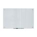 U Brands Glas Droge Wis Raad, 23 x 35 Duim, Witte Berijpte Niet-Magnetische Oppervlak, Frameless