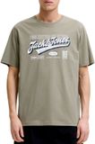 JACK & JONES JJELOGO TEE SS O-NECK 2 COL AW26 SN Heren T-shirt Maat S Katoen Regular Fit Casual Vetiver