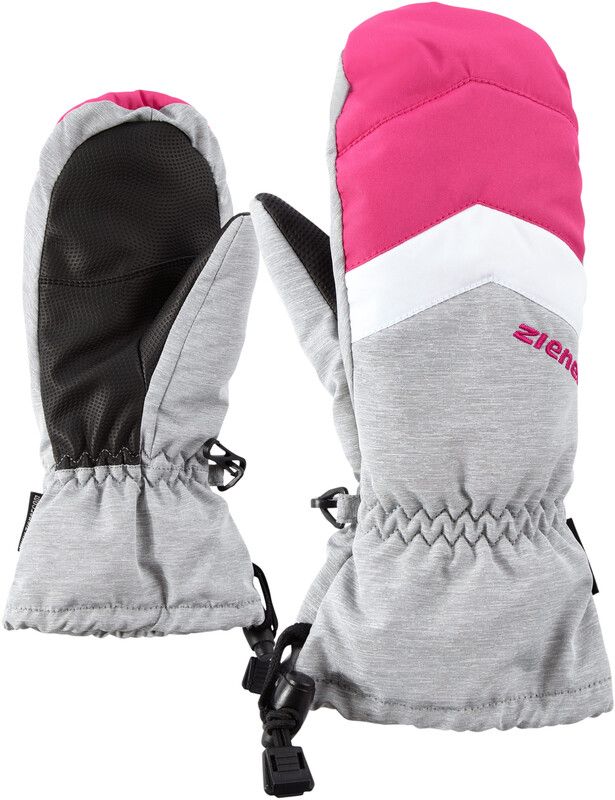 Ziener Lettero AS Wanten Kinderen - Grijs/Roze - Maat 6 - Wintersport Handschoenen