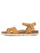 Bayton Sandaal camel / zwart
