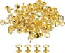 Cosensi - Set de 50 rivets en cuir 9 mm - or