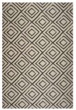 Storesdeco Tapis vinyle premium, antidérapant, intérieur/extérieur – beige-noir diseño, 160 x 230 cm