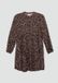 s.Oliver Jurk met lange mouwen, ronde hals, kuithoogte, gebloemd, viscose, zwart, maat 152