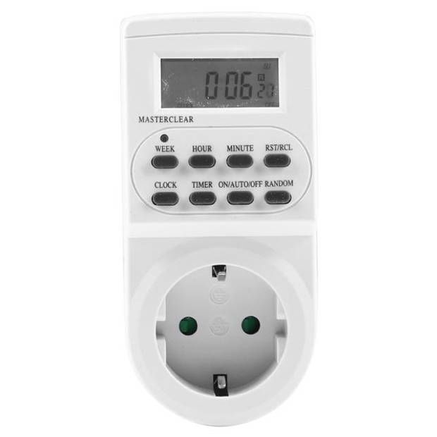 Q-Link Tijdklok Randaarde Digital Weekprogramma 1 Minuut