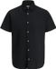 JACK & JONES PLUS - JJEBREEZE LINEN BLEND SHIRT S/S SN PLS Heren Overhemd