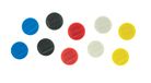 Nobo 1915318 Bordmagneet Assorted Colours 38 mm 10 Stuks