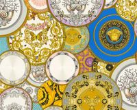 A.S. Création Versace Behang - Meerkleurig Metallic - Vliesbehang - Natuurprint