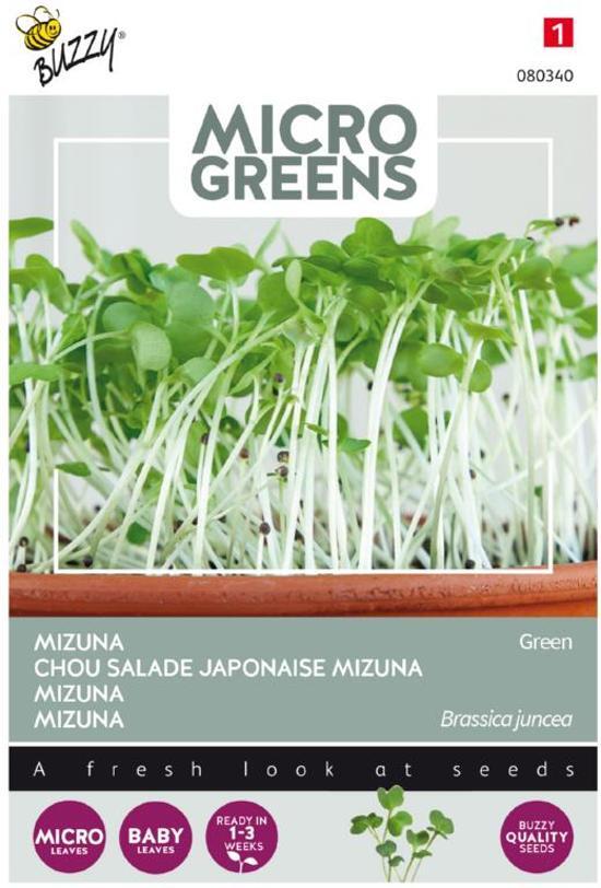 Buzzy BuzzyÂ® Microgreens, Mizuna Green