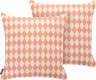Beliani GREVILLEA - Sierkussen set van 2 - Lichtrood - 45 x 45 cm - Stof