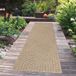 Tapis Beige Motif Circulaire Intérieur/Extérieur 80x250 cm