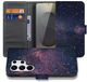 B2Ctelecom Book Case Samsung Galaxy S26 Ultra Paars Blauw Glitter Sterren Portemonnee Hoesje