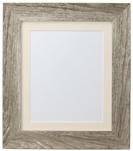 FRAMES BY POST Hygge Fotolijst, grijze as met ivoor Mount, 40 x 30 cm Afbeeldingsgrootte 12 x 10 inch