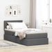 Prolenta Maison Exclusive - Lit Avec Rangement Et Matelas Gris Foncé 90 X 200 Cm Velours