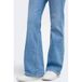 ONLY Onlytheila Hw Vis But Flared Dnm flared jeans - lichtblauw