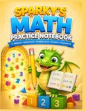 SPARKY'S MATH PRACTICE NOTEBOOK: Kindergarten Math Workbook | Number Writing, Counting, Addition, Subtraction, Shapes & Daily Math Practice | Wide Ruled Practice Pages | Grades K–2 | 40 Pages