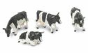 Britains Zwarte en witte koeien - schaal 1/32 - set van 4, 152162