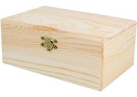 Massief grenenhout Kist rechthoekig 15 x 11 x 3,5 cm