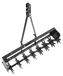 Scarificateur / Aérateur de gazon - à commande manuelle - 8 dents en acier - Profondeur de pénétration 5 cm - Espacement des dents 10 cm - Charge max. 45 kg - Largeur 78,5 cm - Noir