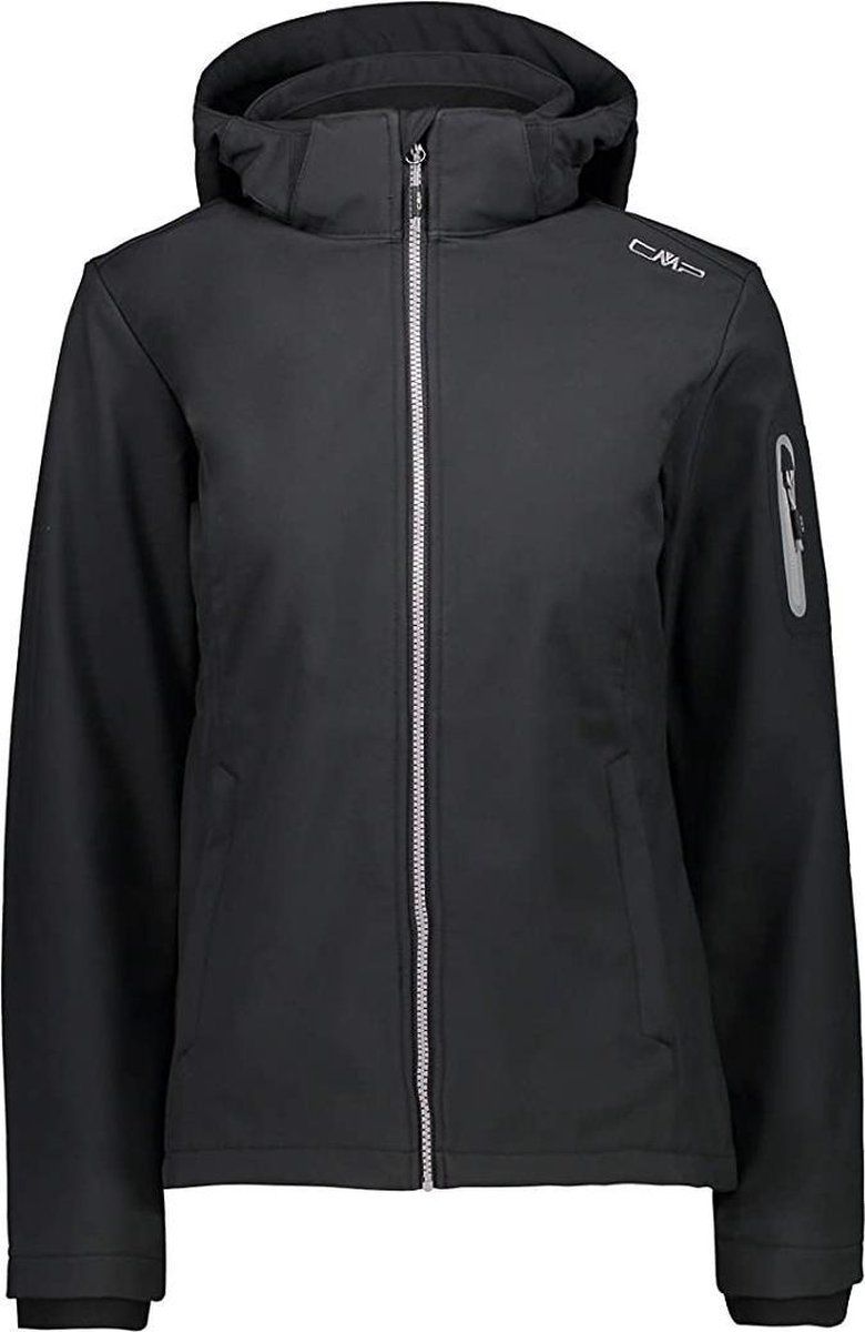 CMP Softshell Jas Dames Polyester/Elastaan Zwart - 8056381459236