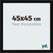 yd. Cadre photo 45x45 cm Noir Brillant MDF