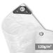 NOOR Afdekzeil, hobby, 120 g/m², 4 x 5 m, wit
