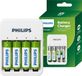 Philips Batterijlader - Incl. Oplaadbare Batterijen - Batterij Oplader voor AA en AAA