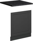 Vicco Frontpaneel Fame-Line, Anthrazit-Gold Landhaus/Antraciet, 60 cm, WB Antraciet