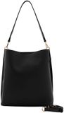 SEIDENFELT MANUFAKTUR Nelma Hobo Bag Black zwart