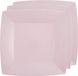 Santex Feest gebaksbordjes - lichtroze - 30x - karton - 18 cm - vierkant