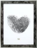 Deknudt Frames fotolijst S43RE2 - zwart - zilverkleurige rand - 40x50