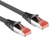 ACT Zwarte 7 meter PVC U/FTP CAT6A high flexibility tangle-free patchkabel snagless met RJ45 connectoren FB5007