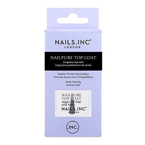 Nails Inc. Nail Pure Long Wear Topcoat - 14 ml - Clear