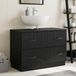 Maison Exclusive Meuble sous-lavabo exclusif - Modèle HOORN, noir, 82 x 41 x 56 cm, fabriqué en bois composite