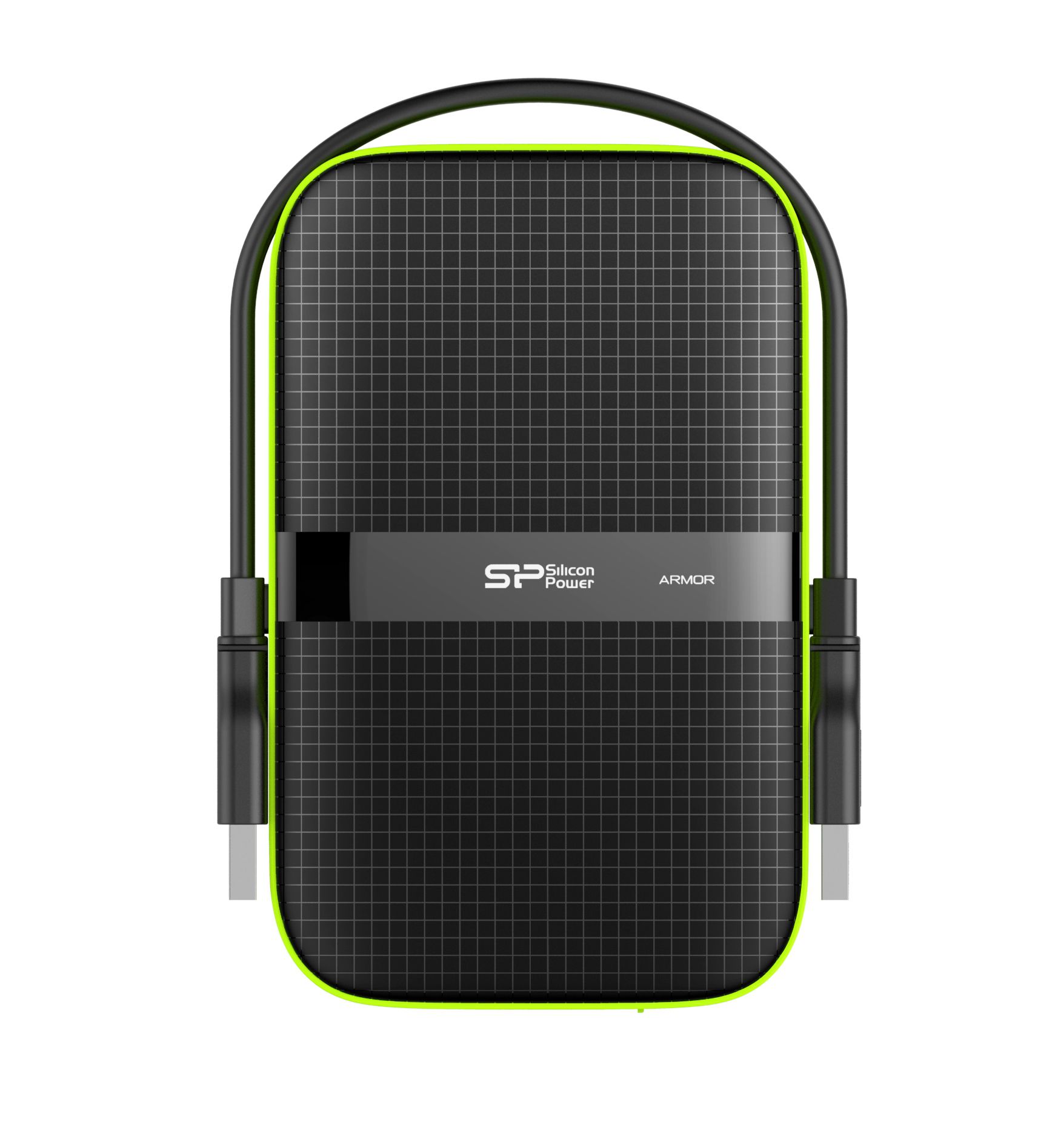 Silicon Power Rugged Armor A60 - 4TB - Externe Harde Schijf - Zwart/Groen