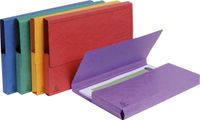 Exacompta 10x Pak van 5 pocketmappen in glanskarton 265g/m2 - 24x32cm A4 - Geassorteerd - 4790E