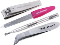 Tweezerman Mini Nagelset - Roze - Manicureset met Nagelvijl, Nagelknipper, Bokkenpoot en Nagelriemknipper