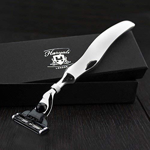 JAG SHAVING COMPANY Driehoekig scheermes, compatibel met scheerapparaat, speciaal ontwikkeld Lady Finger Hollow handvat in roestvrij staal. Leuk cadeau-idee voor jezelf.