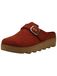 Rohde Damen Pantoffel Softfilz Hausschuh mit Plateau und Schnalle Foggia-D 6117, Größe:41 EU, Farbe:Braun