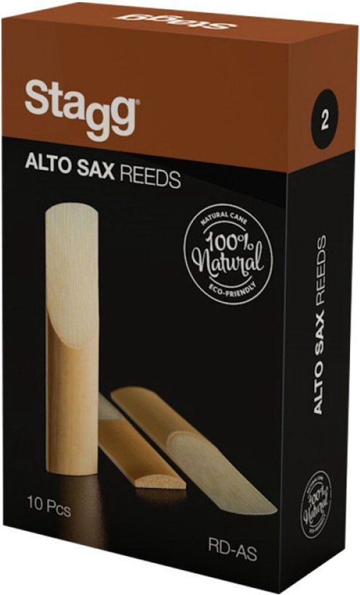 Stagg rieten Altsaxofoon 3 - Houtkleur