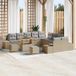 Maison Exclusive - Ensemble de jardin 13 pièces, beige, en polyrotin