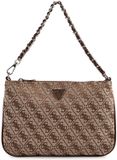 GUESS handtas accessoiretas Flat Pouch Latte Logo Lichtbruin