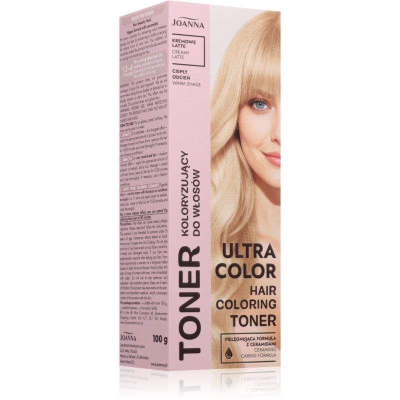 Joanna Ultra Color Toner do włosów Creamy latte 100 g (Romige Latte)