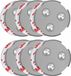 SAVS RMAX-60 magnetische montageset voor rookmelders - 60 mm - 6 stuks